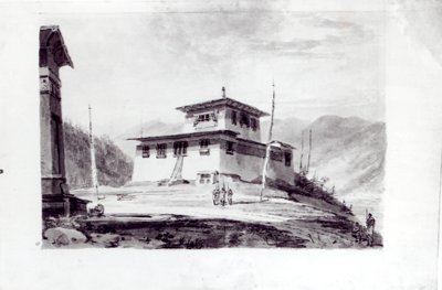 The Residence of Lam Glassa-too, after an engraving by Samuel Davies by James Basire